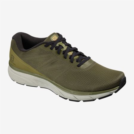 Salomon JUXTA RA Mens Running Shoes Olive UK SFUN